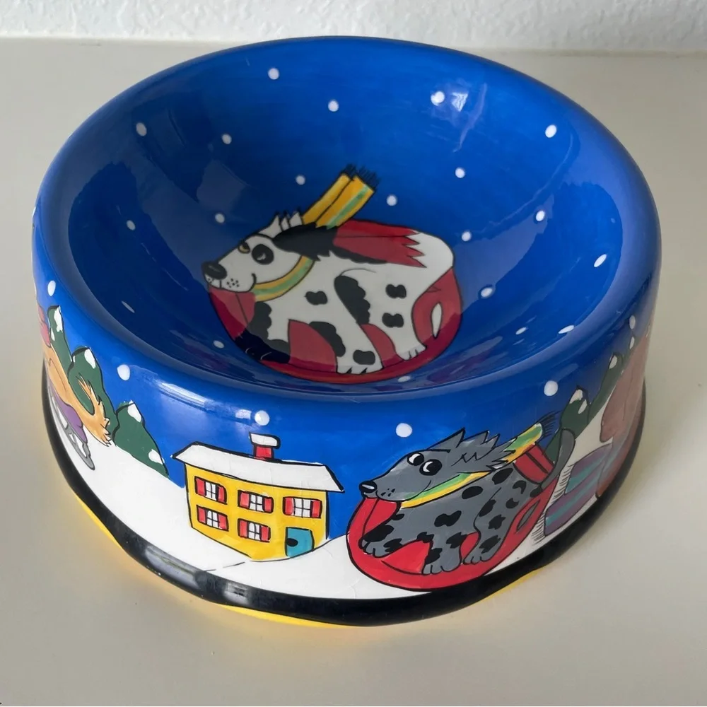 🐶RARE VINTAGE DOGZILLA BOWL CANDACE REITER 2002 EDITION 🐶